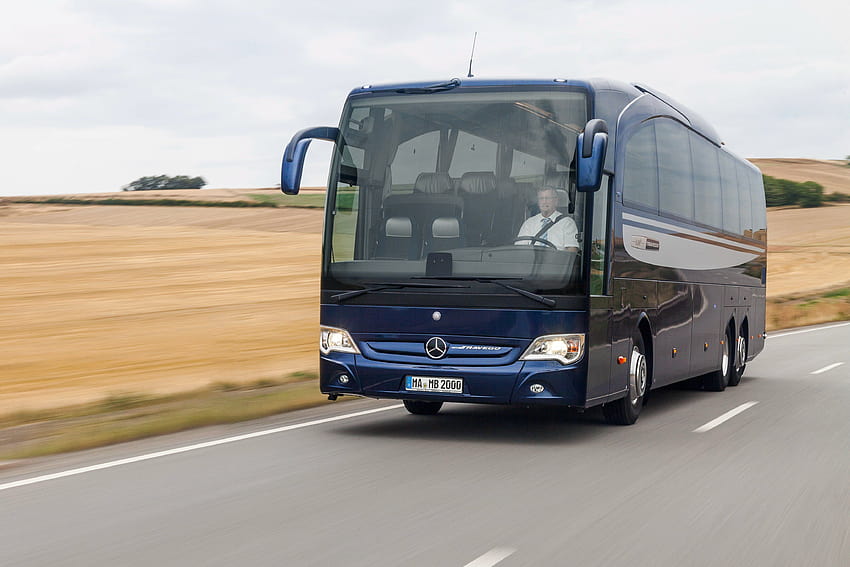 2014 Mercedes Benz Travego M O580 Bus Sattelschlepper Transport HD-Hintergrundbild