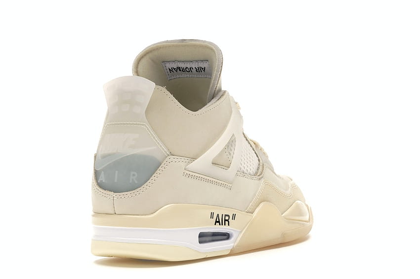 OFF WHITE x Air Jordan 4 “Sail” Beige  Pictures of shoes, Air jordans, Jordan  4 off white