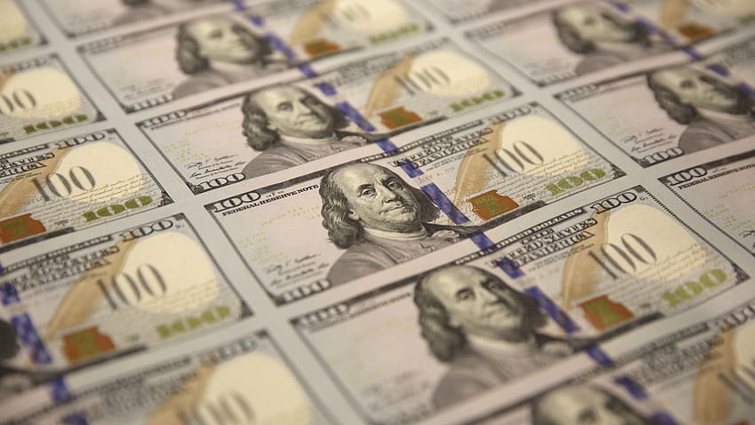世界で最も人気のある紙幣である新しい 100 ドル札が始まり、100 札 高画質の壁紙