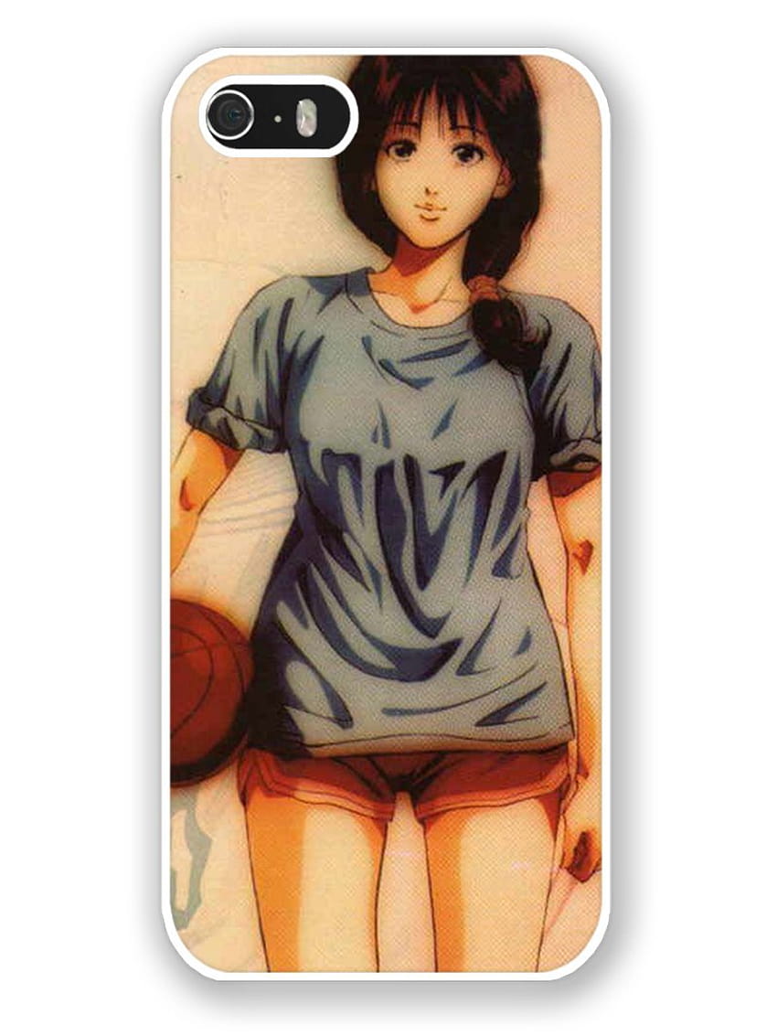 Capa para iPhone 5S, capa para presentes populares Slam Dunk Haruko Akagi para iPhone 5 e 5S Papel de parede de celular HD