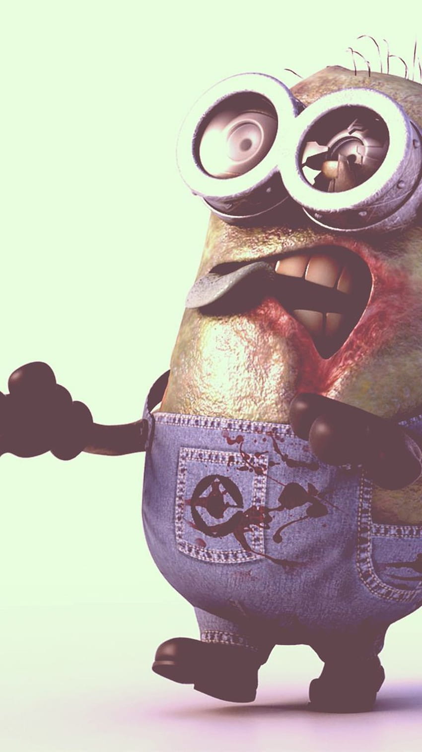 Zombie Minions Halloween HD phone wallpaper