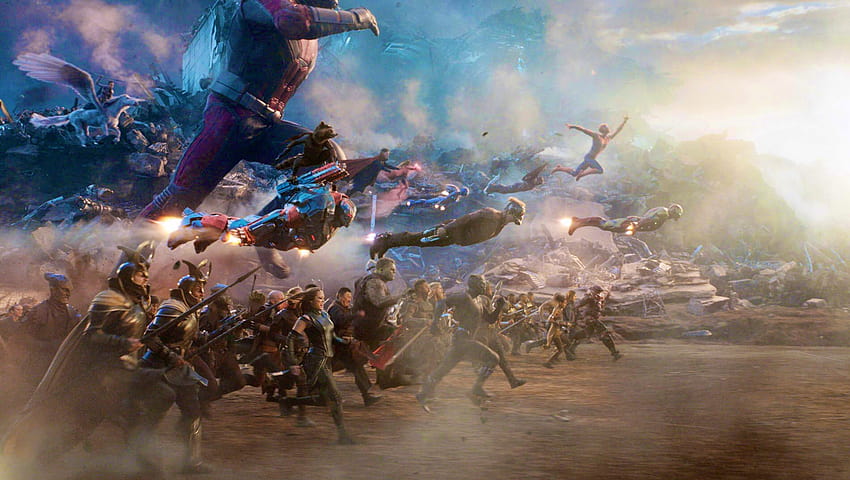 : Avengers Endgame Savaş Sahnesi, Avengers Endgame Savaş Alanı HD duvar kağıdı