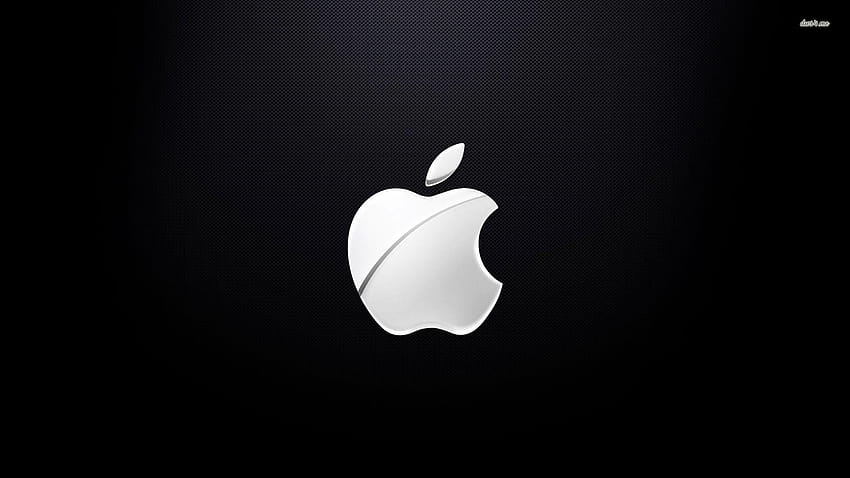 Logotipo oficial da Apple, planos de fundo, maçã preto e branco papel de parede HD