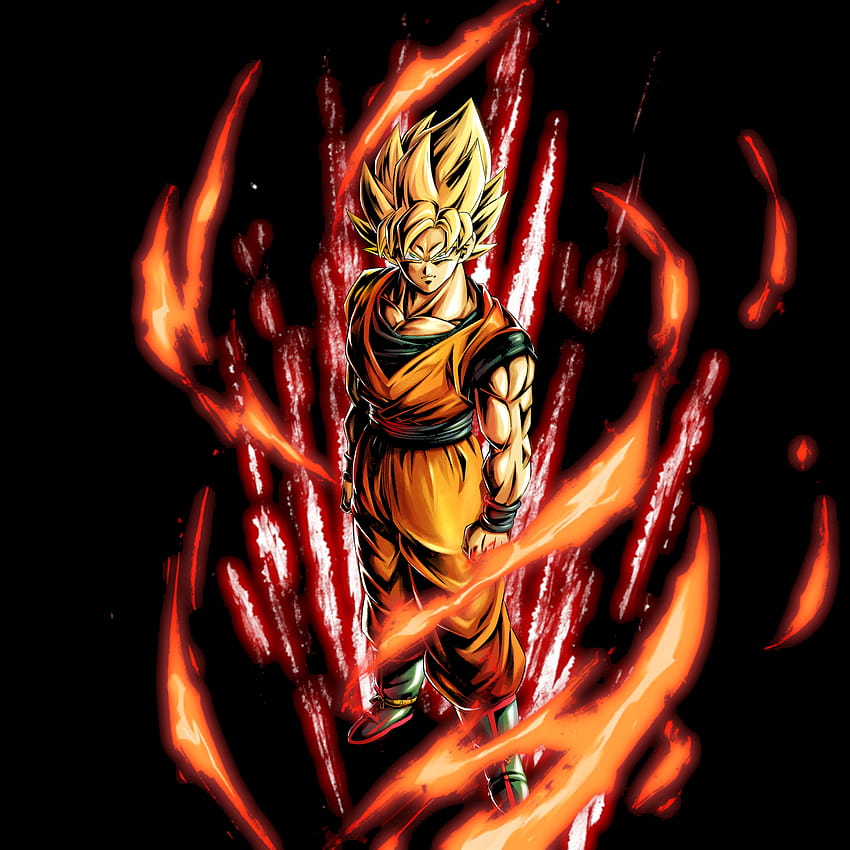 Super Saiyajin Goku 57,41 % True Black Amoled, Goku Amoled HD-Handy-Hintergrundbild