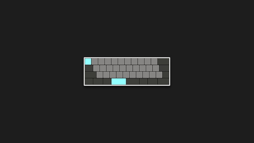 Minimal keyboard HD wallpaper