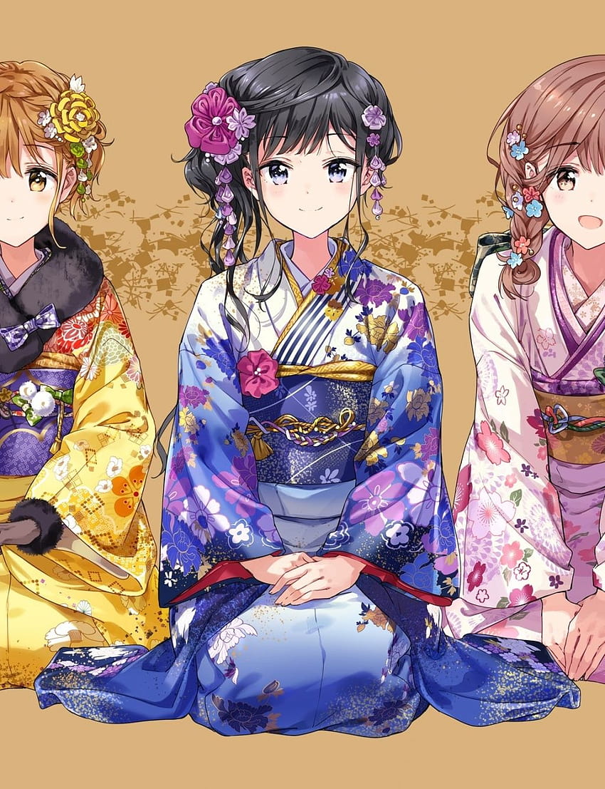 Adagaki Aki, Koiwai Yoshino, Fujinomiya Neko, Masamune HD phone wallpaper