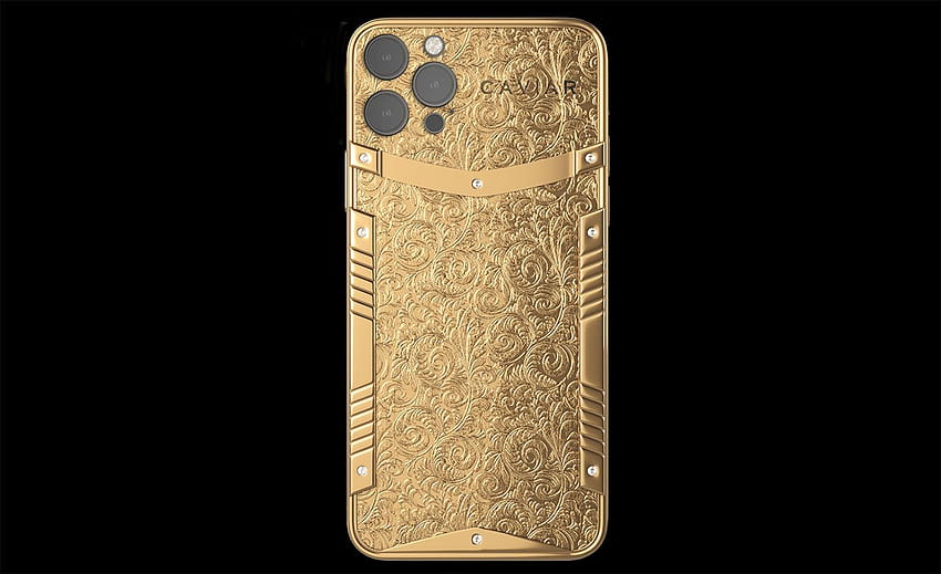 Caviar iPhone 12 Pro :: Oro puro Sfondo HD