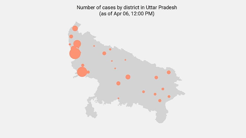 Brak nowych przypadków koronawirusa w UP od godziny 8:00, mapa uttar pradesh Tapeta HD