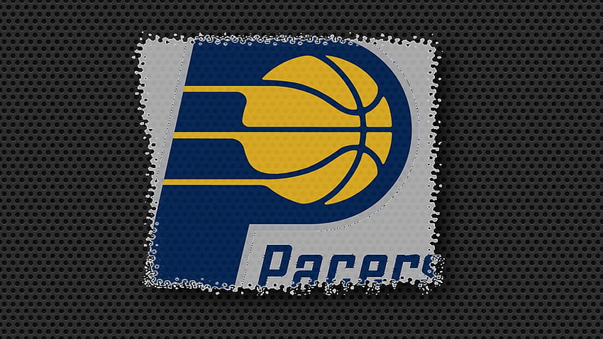 โลโก้ Indiana Pacers บนคาร์บอนแบล็ค 1920x1080 NBA / Indiana Pacers วอลล์เปเปอร์ HD