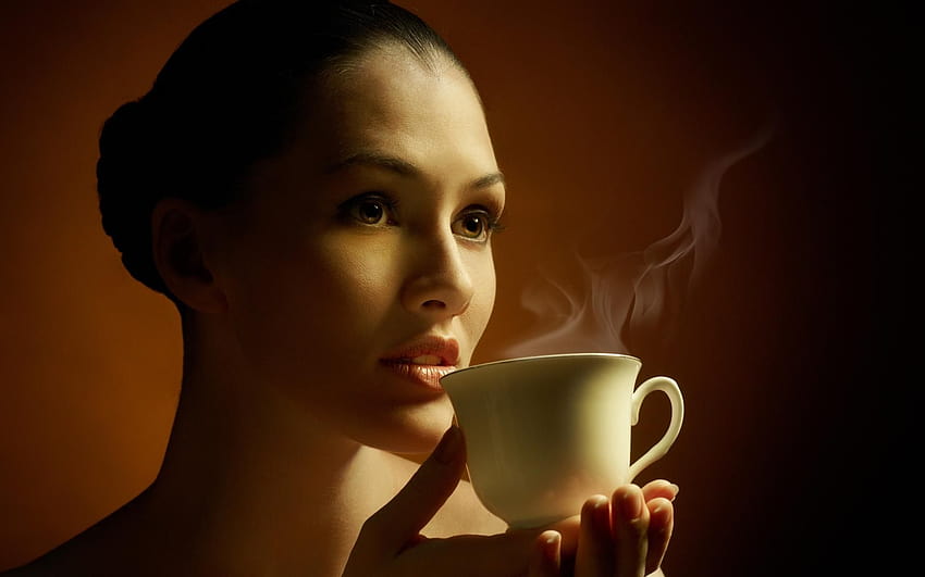 Coffee Girl, girl and coffee HD wallpaper | Pxfuel