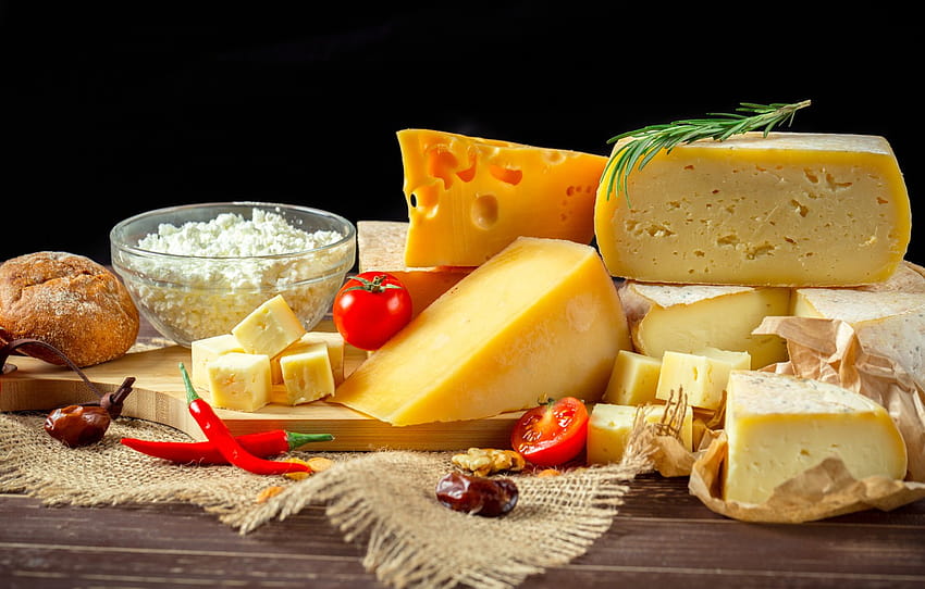 cheese, pepper, cheese, dairy products , section еда HD wallpaper