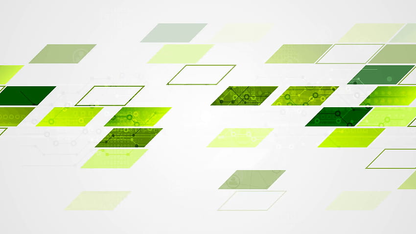 Abstrakcjonistyczny jaskrawy tech geometryczny ruchu tło. Zielony i niebieski, tło zielone Tapeta HD