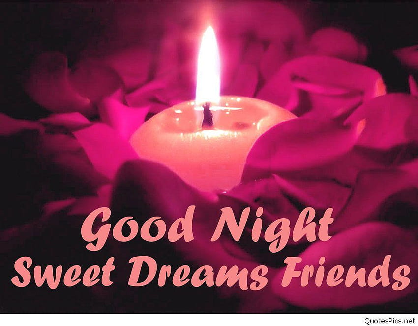 Good night & sweet dreams cards, pics, frnds HD wallpaper