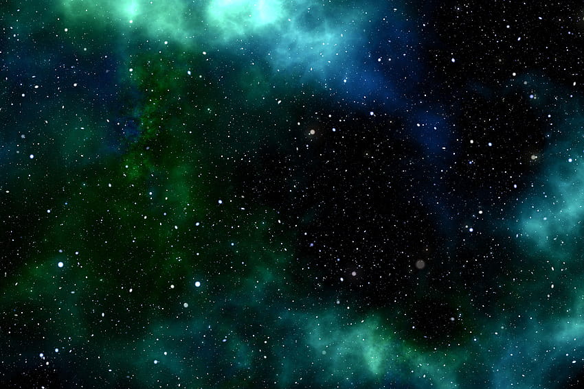 Green Galaxy 6K U HD-Hintergrundbild