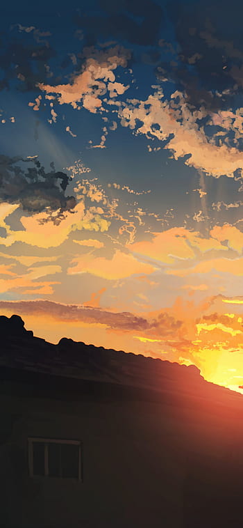 Sky clouds sunrise scenery anime HD wallpapers | Pxfuel