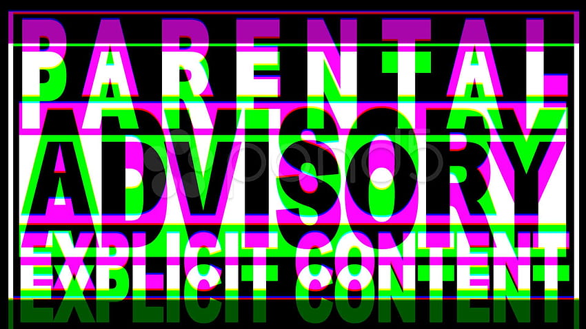 Logotipo do Parental Advisory 3D papel de parede HD