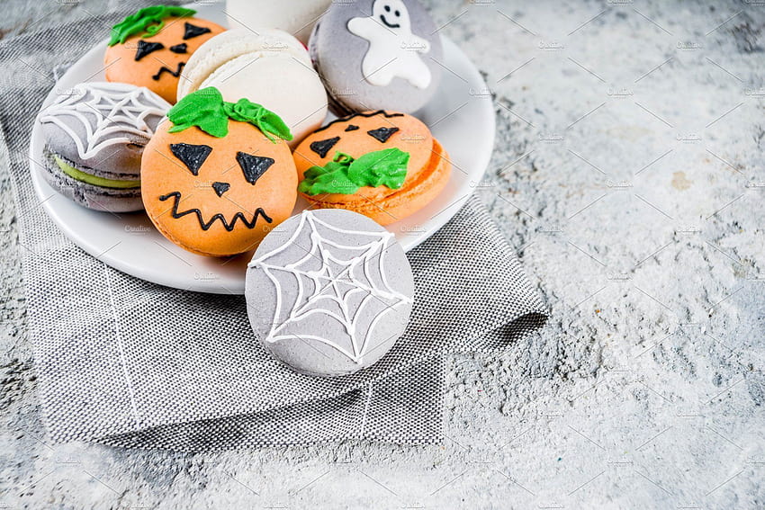 Halloween macaron cookies , Halloween macaron cookies , in 2020, halloween macarons HD wallpaper