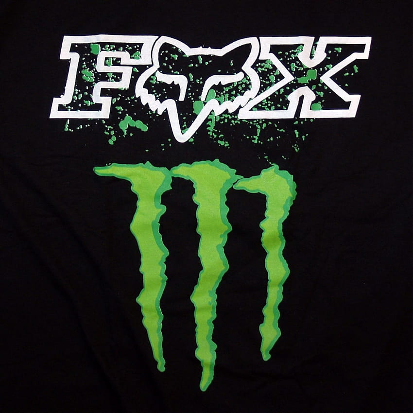 Fox Racing dan Monster Energy Pink, logo balap rubah wallpaper ponsel HD