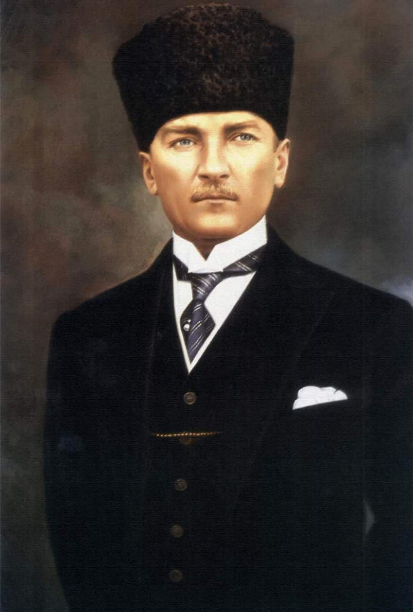Yuksek Kalitede Atatürk Resimleri büyük boy tam ekran renkli, ataturk HD電話の壁紙