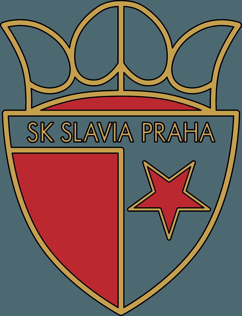 Download wallpapers SK Slavia Praha, 4k, geometric art, logo, Czech  football club, red background, emblem, Czech First League, Prague, Czech  Republic, football,…