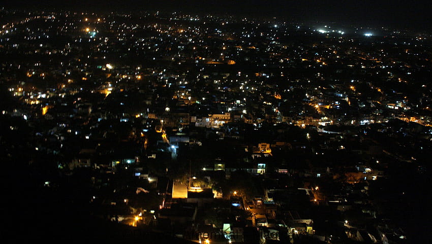 Gwalior City Looked Very Pretty All Lit Up When Seen HD wallpaper