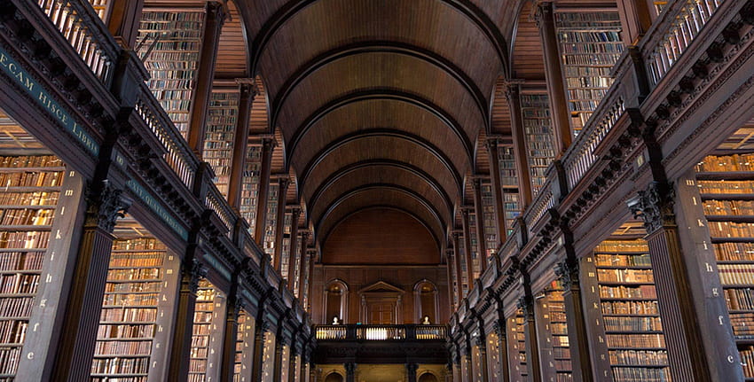 biblioteca de la universidad trinity de dublín fondo de pantalla