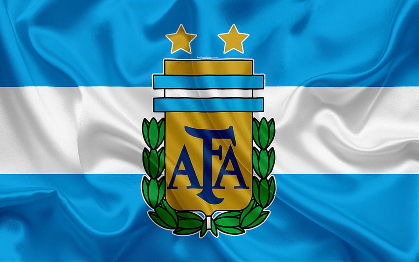 Национален отбор по футбол на Аржентина, лого, емблема, лого на аржентина HD тапет
