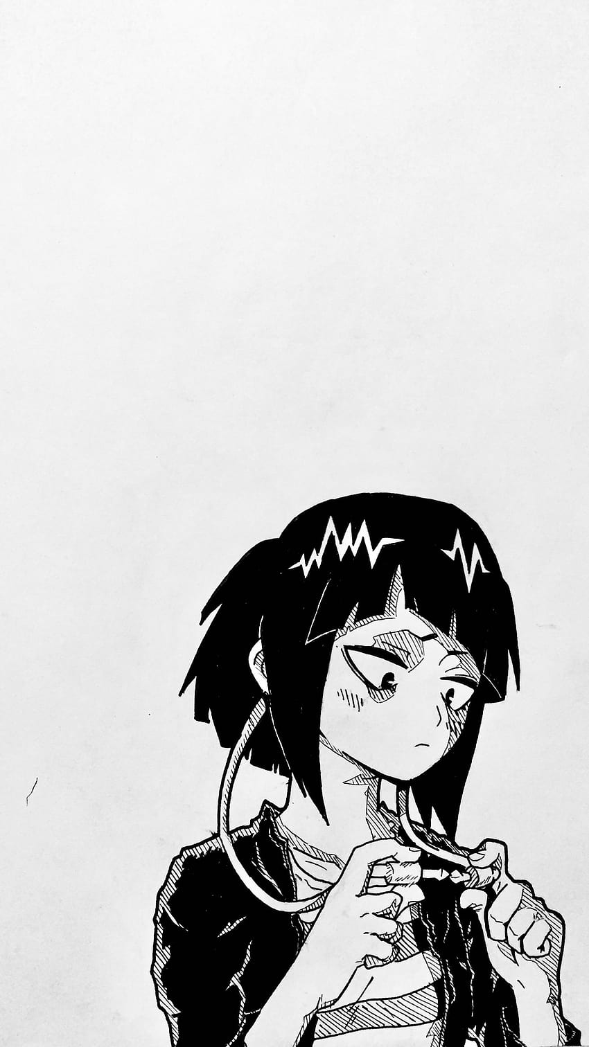 Drew best girl from the manga and decided to make an iPhone out of it. Not exactly the best drawing but I still thought I'd share it. : ChurchOfJirou, manga iphone HD phone wallpaper