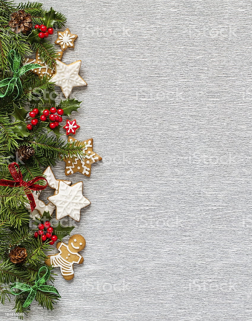 Christmas Silver Backgrounds Vertical Border Stock, christmas vertical frame HD phone wallpaper