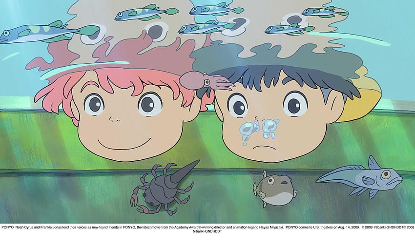ponyo on the cliff HD wallpaper