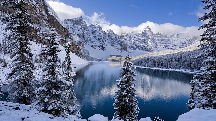 : Pemandangan Musim Dingin, pemandangan musim dingin bersalju Wallpaper HD