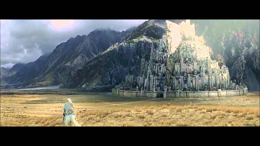 Balade de Gandalf à Minas Tirith Fond d'écran HD