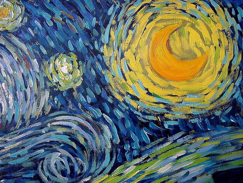 Notte stellata di Van Gogh, notte stellata di Van Gogh Sfondo HD