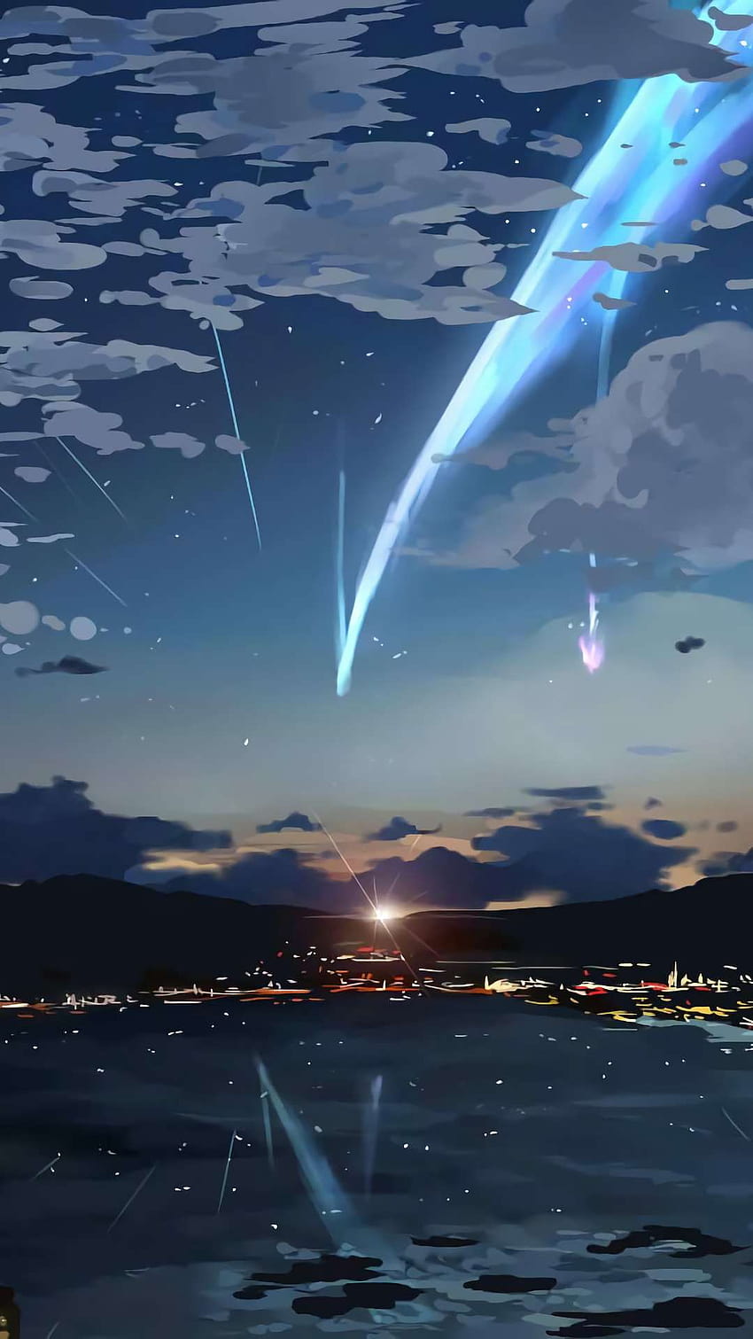 1 Lo Fi Anime per iPhone e Android di Patricia Stout, lofi sky Sfondo del telefono HD