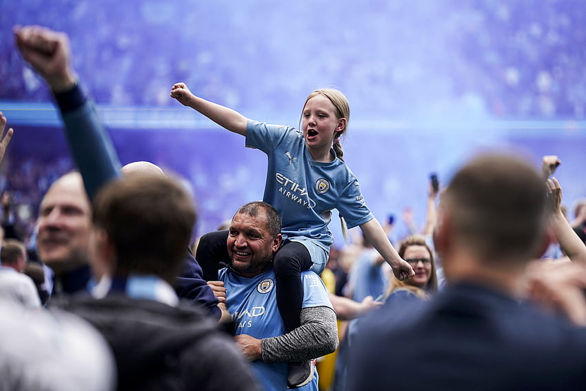 Il Manchester City conquista il sesto titolo di Premier League in 11 stagioni, il Manchester City è campione della Premier League 2022 Sfondo HD