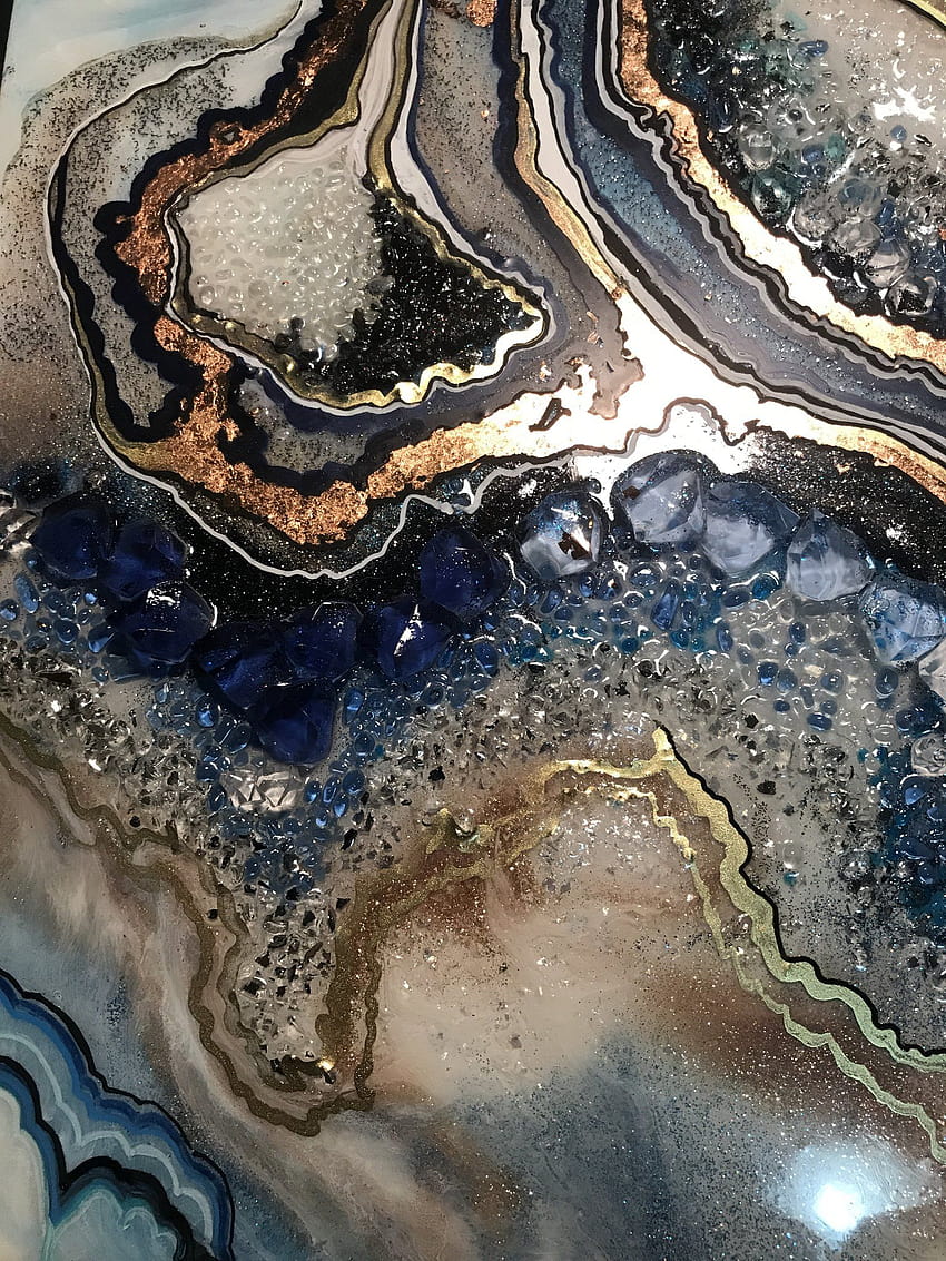 Geode art, Resin artwork ... HD phone wallpaper | Pxfuel