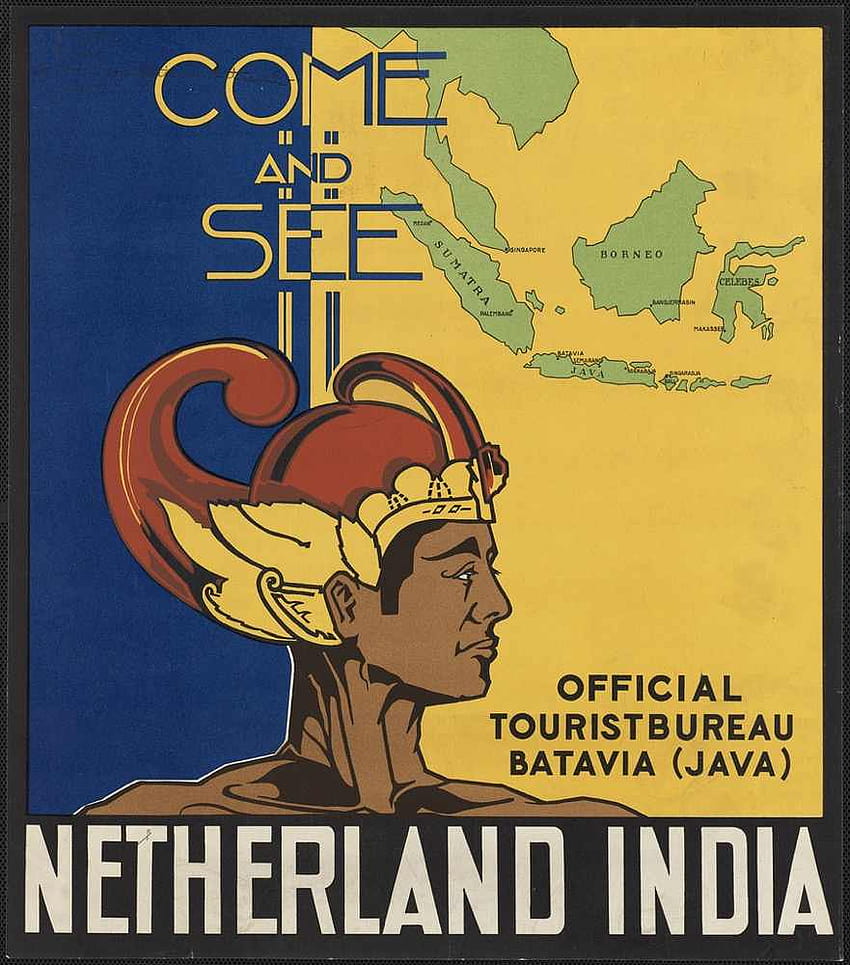 Vintage Hindistan Seyahat Gel ve Gör Hollanda Hindistan Retro Posteri Tuval Boyama DIY duvar kağıdı Posterler Ev Dekor Hediye HD telefon duvar kağıdı