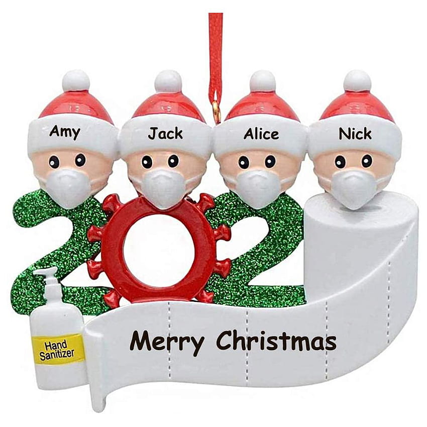 MIOSHOP 2020 クリスマスツリー デコレーション ドア ペンダント DIY クリスマス ハンギング パーソナライズ 検疫 ホームデコレーション 樹脂 家族 パーティー用品 クリスマスオーナメント メリークリスマス 2020 検疫 HD電話の壁紙