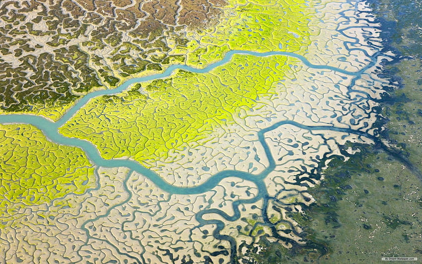 : water, nature, river, map, wetland, plain, soil, aerial graphy, ecosystem 1920x1200, river map HD wallpaper