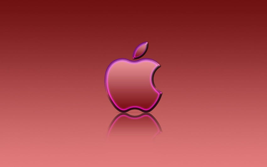 Apple Red Reflexion Computer Apple in jpg Sfondo HD