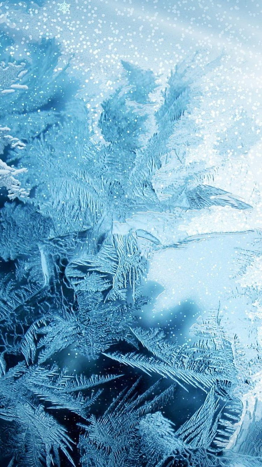 ice crystals HD phone wallpaper