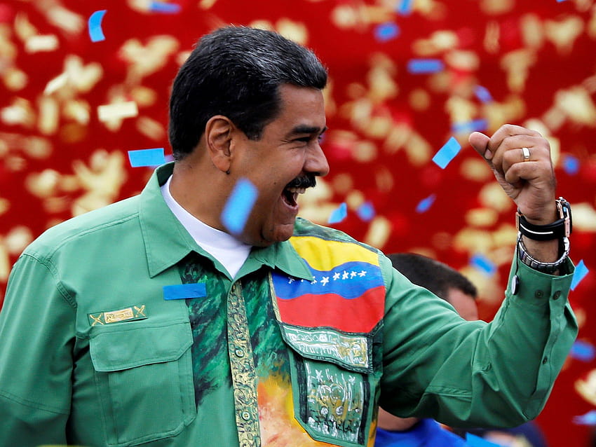 Ultime elezioni in Venezuela: il turco Erodgan e la leggenda del calcio Maradona sostengono Nicolas Maduro alla vigilia del controverso voto Sfondo HD