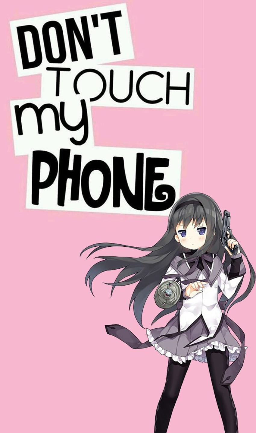 no toques mi teléfono chica fondo de pantalla del teléfono