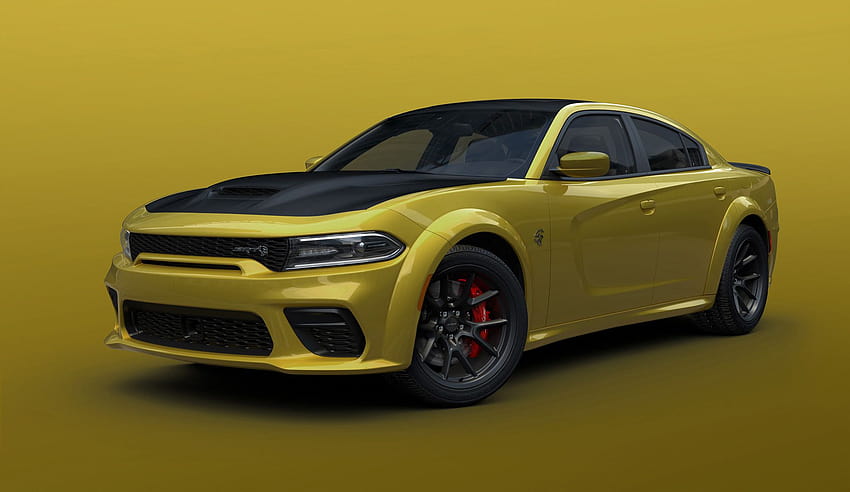 Dodge finally makes Gold Rush heritage hue available on Charger, gold hellcat HD wallpaper
