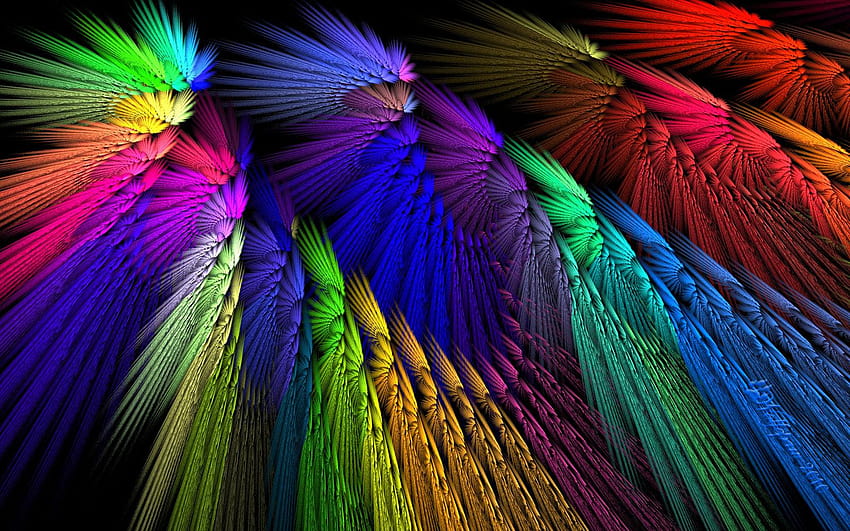 Colorful Abstract and Backgrounds, colorful threads HD wallpaper