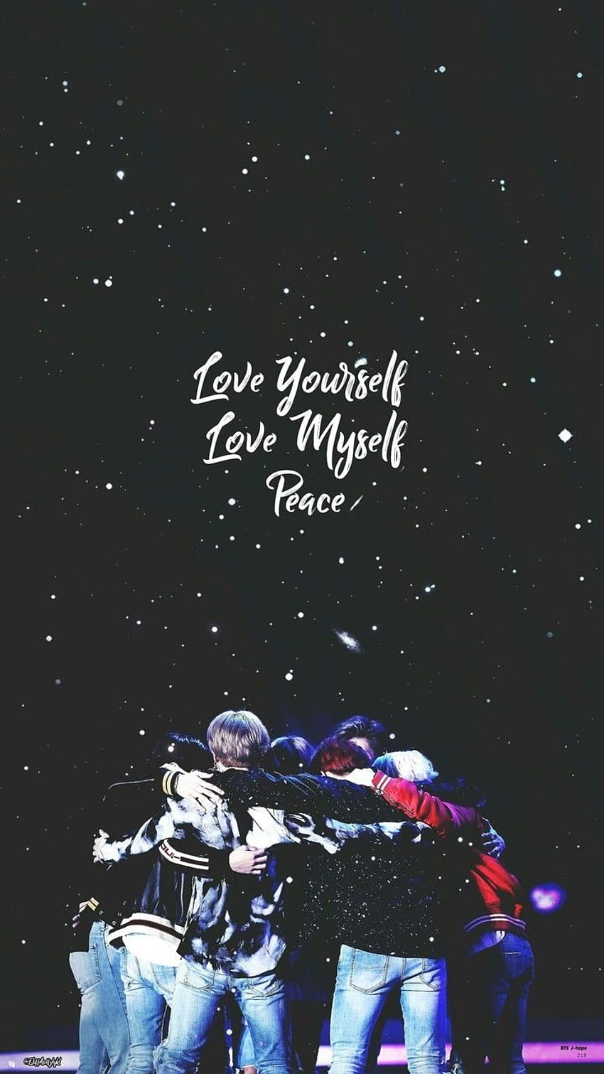 Bts Love Yourself Quotes, i love myself HD phone wallpaper | Pxfuel