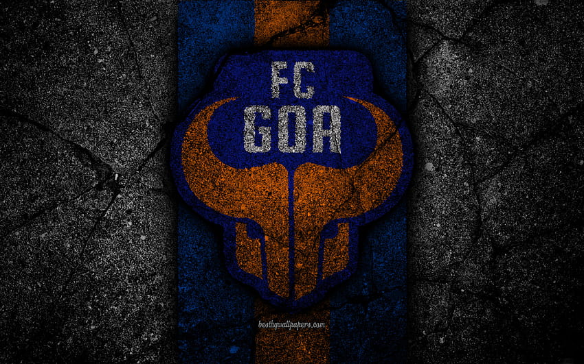 Fc Goa, Isl, Logo, Hindistan Süper Ligi, Kara Taş HD duvar kağıdı