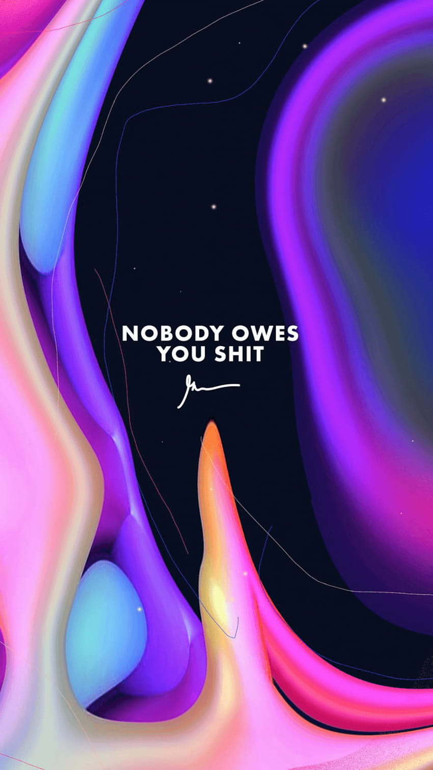 Nobody Owes You Shit – GaryVee HD phone wallpaper