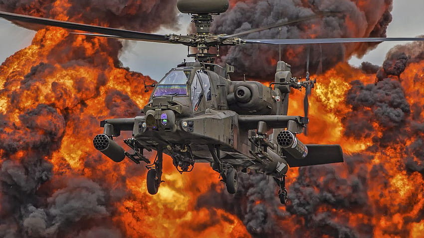 Boeing AH, apache attack helicopter HD wallpaper