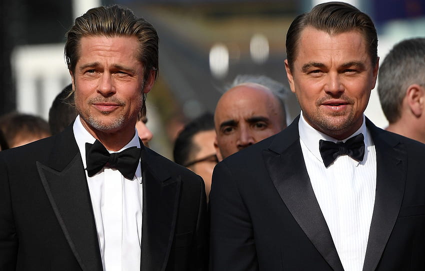 actors, Brad Pitt, Leonardo DiCaprio , section мужчины, pc leonardo dicaprio HD wallpaper